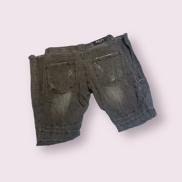 Distressed black Jeans with studs and patch work - Picture 3 of 3